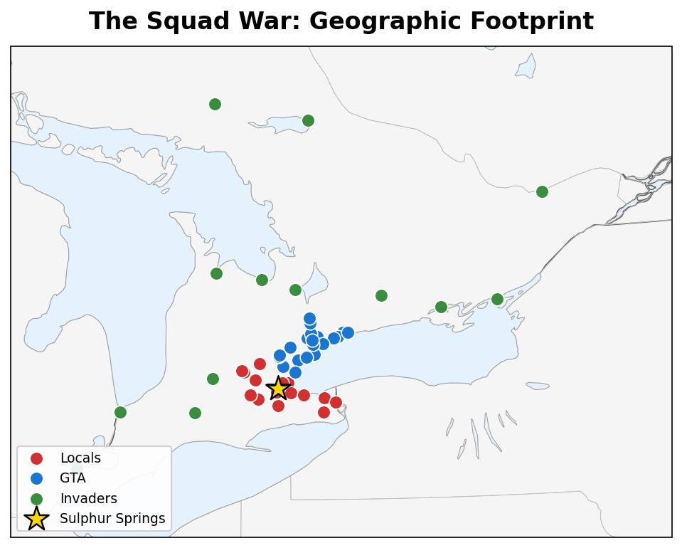 Ontario Squad Map
